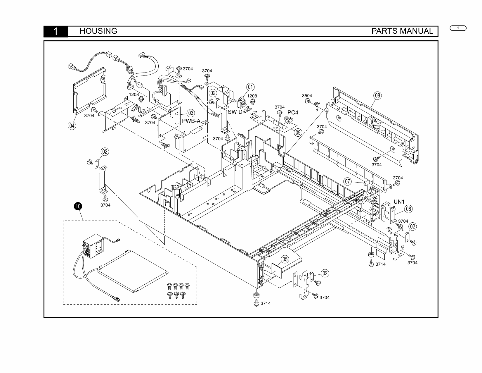 Konica-Minolta Options PF-119 Parts Manual-2